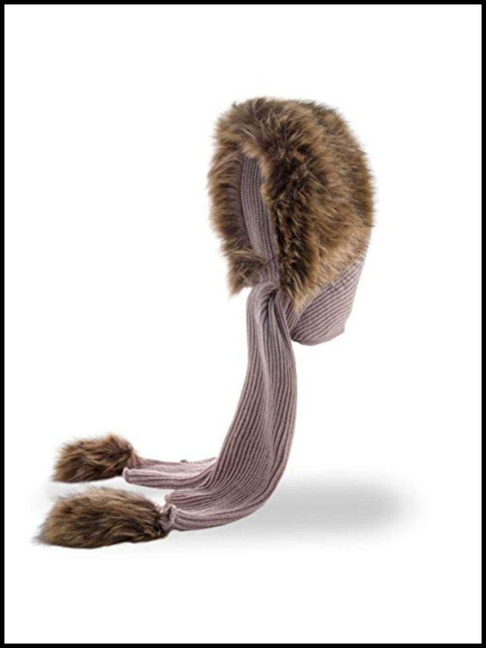 Classic Hooded Scarf Faux Fur Women Cowl Scoodie Winter